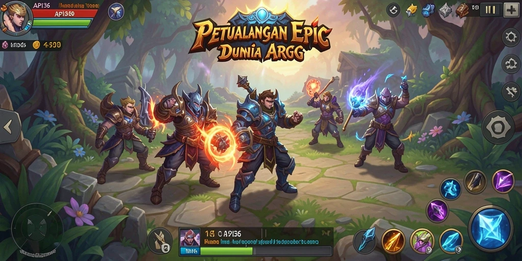 Screenshot menampilkan aksi pertarungan seru dalam game ARPG.