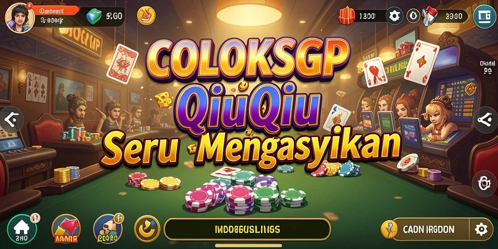Tampilan gameplay QiuQiu yang menegangkan dan mendebarkan.