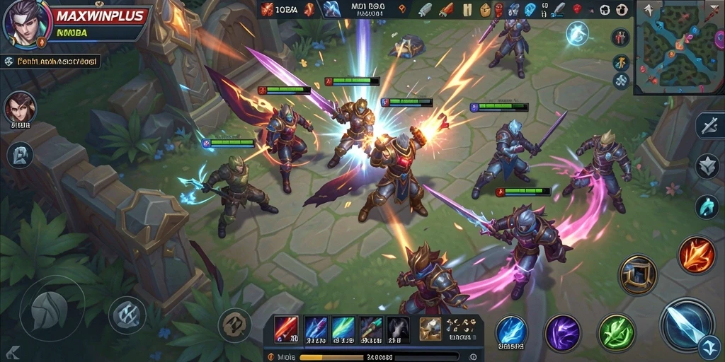 Tampilan gameplay seru dalam MAXWINPLUS dengan karakter yang beraksi.