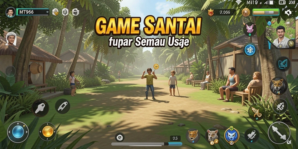 Tampilan gameplay sederhana dan menarik di MT966.