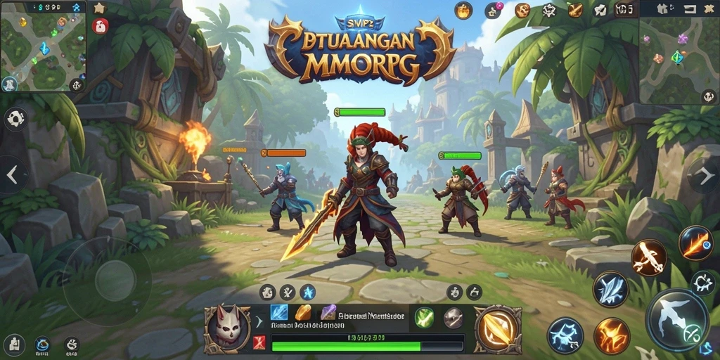 Screenshot gameplay SVIP2 menampilkan aksi seru di dunia MMORPG.